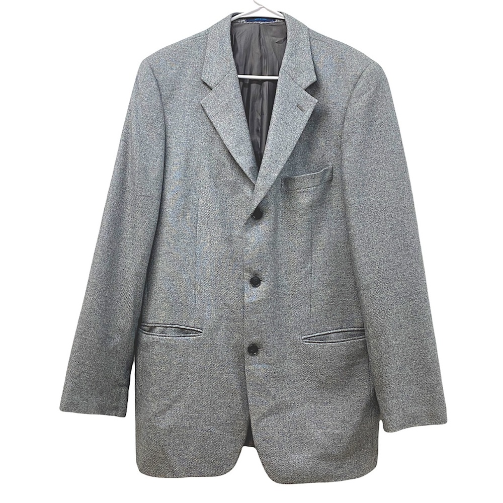 ML Macy grey cashmere silk boxy blazer, men’s size 40